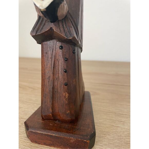 Artisan Wood Carved Hooded Monk Statue 10 in Rustic Faith‎ Decor Religious - Picture 2 of 9